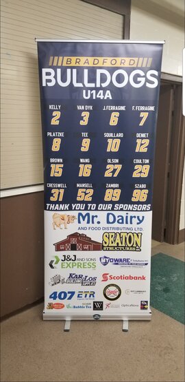 MYDWARE Becomes a Sponsor for Bradford Bulldogs Minor Hockey Association U14A Team, 2022-2023 season